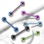 Titanium IP Barbell Over 316L Stainless Steel