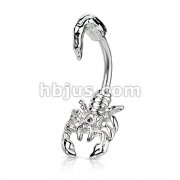 Scorpion Navel Ring 316L Surgical Steel 