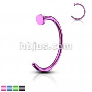 Nose Hoop Ring Titanium IP Over 316L Surgical Steel 