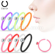 160Pcs Crystal Set Assorted Color Acrylic Nose Hoop Mix Pack