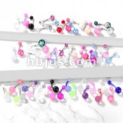 Starter Pack 312pcs Acrylic Belly/Navel Rings Pre Assorted Best Sellers