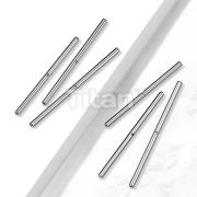 10pc Pack Implant Grade Titanium Internally Threaded Barbell Pins With Threaded Hole on Bar