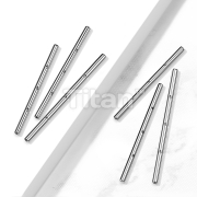 10pc Pack Implant Grade Titanium Internally Threaded Industrial Barbell Pins With 3 Threaded Hole on Bar