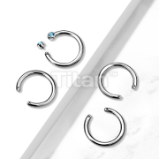 10pc Pack Implant Grade Titanium Internally Threaded 2 Hole Horseshoe Pins for 16g Top Parts
