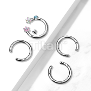 10pc Pack Implant Grade Titanium Internally Threaded  4 Hole Horseshoe Pins for 16g Top Parts