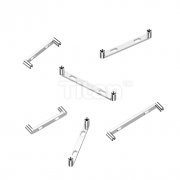 Implant Grade Titanium Internally Threaded Flat Surface Barbell With 2 Holes