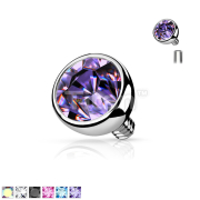 Wholesale 7pcs Glitter Epoxy Dome Tongue Rings - Phosphor Glow Barbells (T58) By JSW Body Jewelry