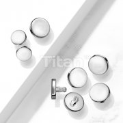 Implant Grade Titanium Internally Threaded Flat Round Top