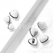 Implant Grade Titanium Internally Threaded Flat Heart Top