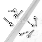 Implant Grade Titanium Threadless Push In Barbell Pins with One Ball 