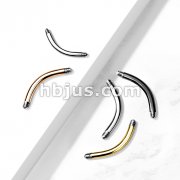 10pc Pack External Thread 316L Surgical Steel CurvedBarbell Pins