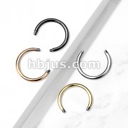 10pc Pack External Thread 316L Surgical Steel Horseshoe, Circula Barbell Pins