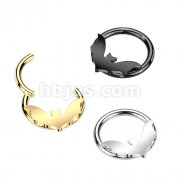 High Quality Precision 316L Surgical Steel Hinged Bat Segment Ring