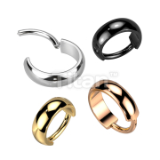Implant Grade Titanium Hinged Segment Hoop Ring With Outward Facing Wide Dome Surface