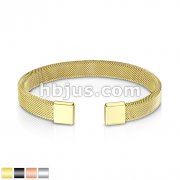 Flexible Mesh Stainless Steel Bangle Bracelet