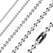 316L Stainless Steel Ball Chain Necklace