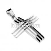 Triple Cross 316L Stainless Steel Pendant