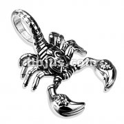 Tribal Decorated Scorpion 316L Stainless Steel Pendant