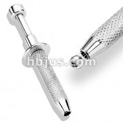 Push-in Stainless Steel Quad Prong Small Bead Holder
