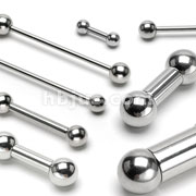 100pcs of 316L Surgical Steel Perfectly Polished, Barbells