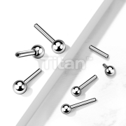 Internally Threaded Impant Grade Titanium Barbell Pins with One Ball for Cartilage, Tragus, and More